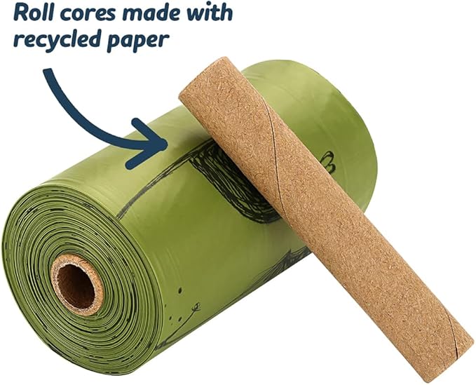 Ley's Dog Poop Bags 360 Count, Unscented Extra Thick Waste Bag with Dispenser, 100% Leak Proof, Doggie Bag Refill Rolls