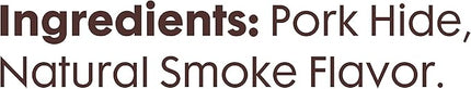 Better Belly Pork Hide Rolls with Smoke Flavor Small, 20 Count, Digestible Pork Hide for Dogs