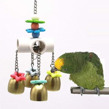 Bird Parrot Bells Toy with Sweet Sound for Budgie Parakeet Cockatiel Conure African Grey Lovebird
