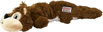 KONG - Scrunch Knots Squirrel - Internal Knotted Ropes and Minimal Stuffing for Less Mess - For Small/Medium Dogs