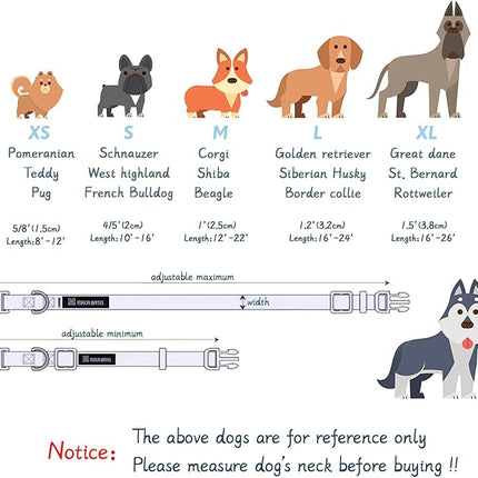 Maca Bates Christmas Grass Green Dog Collar with Cute Solid Sailor Bow Tie for Large Girl Boy Dogs,Adjustbale Durable Breakaway Soft Collars with Bowtie for Female Male Puppy,Pet