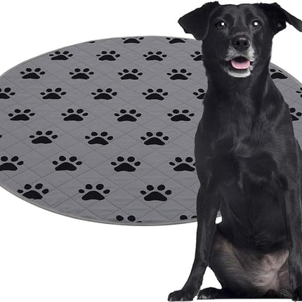 SPXTEX Dog Crate Pads Dog Pee Pads Rugs Washable Dog Pads, Non Slip Puppy Pee Pads for Small Dogs, Waterproof Pet Pad Rug, Dog Whelping Training Pads for Dogs, 2 Pieces, 40" Round