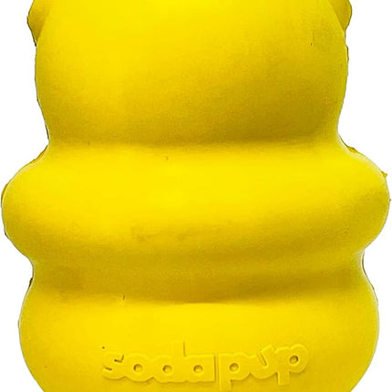 SodaPup Honey Bear – Durable Dog Treat Dispenser & Chew Toy Made in USA from Non-Toxic, Pet Safe, Food Safe Natural Rubber Material for Mental Stimulation, Problem Chewing, Calming Nerves, & More