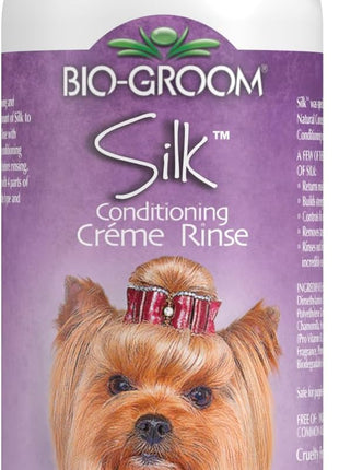 Bio-Groom Silk Creme Rinse Dog Conditioner - Conditioner for Dogs, Puppy Conditioner, Dog Conditioner Detangler, Dog Hair Conditioner - 32 Fl Oz 1-Pack