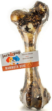 Jack&Pup Mammoth Big Dog Bones for Large Dogs, 15" Femur Beef Bones for Agressive Chewers, Natural Giant Dog Bone (1 Pack)