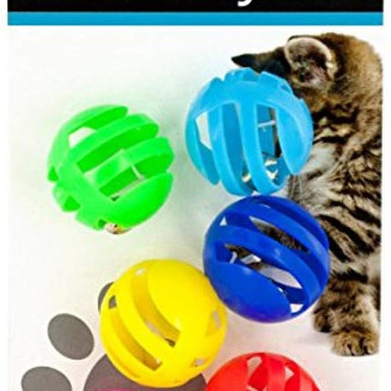 bulk buys Balls with Bells Cat Toys Set, Medium Breeds