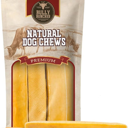 Bully Bunches Extra Large Authentic Yak Cheese Himalayan Chews for Large Dogs & Aggressive Chewers - All Natural Dog Treat Dental Chews, Made with Real Yak Milk - Lactose & Rawhide Free (6 PK)