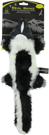 Hyper Pet 48847 Real Skinz Dog Toy, Skunk,Black/White