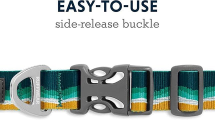 Ruffwear, Crag Dog Collar, Stylish Adventure Collar with Premium Reflective Design, Quick Release Buckle, Lightweight All-Day Comfort, Seafoam, 11"-14"