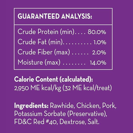 Dingo 95014 Mini Bones, Rawhide For Small/Toy Dogs, Red,14-Count