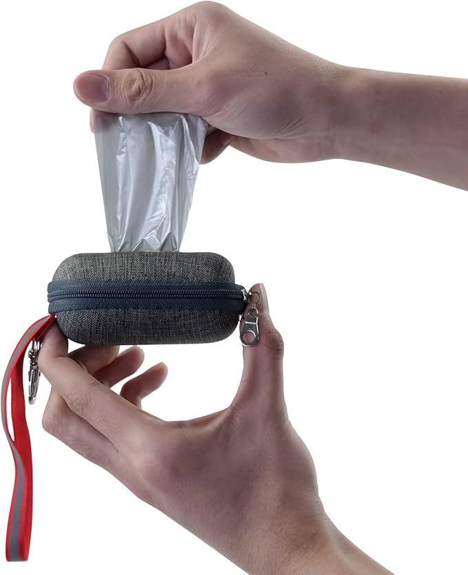 Saedy 1400 Dog Waste Bags with Dispenser, Grey Dog Poop Bags, 40 Rolls