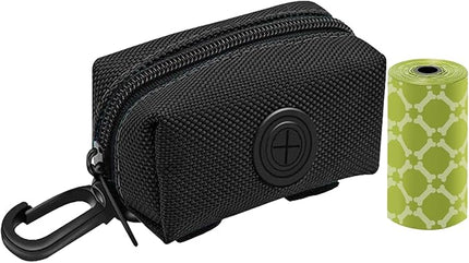 Pet Dog Waste Bag Dispenser Fits Any Leash Poop Bag Holder with 1 Free Roll of Bags