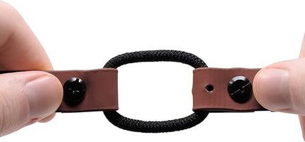 Educator Quick Snap Bungee Dog Collar, Biothane, Waterproof, Odorproof, Easy Connect and Disconnect Clasp and D Ring with Comfort Bungee Loop, Adjustable for Custom Fit, 3/4-Inch, Brown
