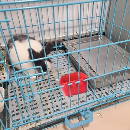 Pack of 20 Cage Cups Birds Feeders Seed Bowl Chicken Feeding Watering Dish Rabbit Water Food Hanging Wire Cages Box 16 oz Coop Cups for Pet Parrot Parakeet Game Fowl Poultry Pigeon