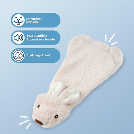 Best Pet Supplies Squeaky Dog Toys with Soft Durable Fabric for Small, Medium and Large Pets Interactive Toy for Indoor Play, Supports Active Biting and Play - Hare, Large