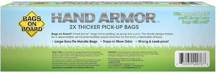 Bags on Board Dog Poop Bags - Extra Thick Waste Pickup Bags with Easy Tie Handles - Easy Dispensing Drawer Pack - 200 Count (Pack of 4)