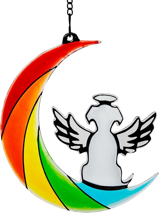 Stained Glass Dog Memorial Gifts for Loss of Dog, Handmade Pet Memorial Gift, Rainbow Bridge