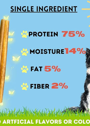 BULLYSTICKS & MORE 6 Inch Beef Collagen Sticks for Dogs (16 Count) - Bones for Dogs - No Hide Sticks Beef Cheek Rolls