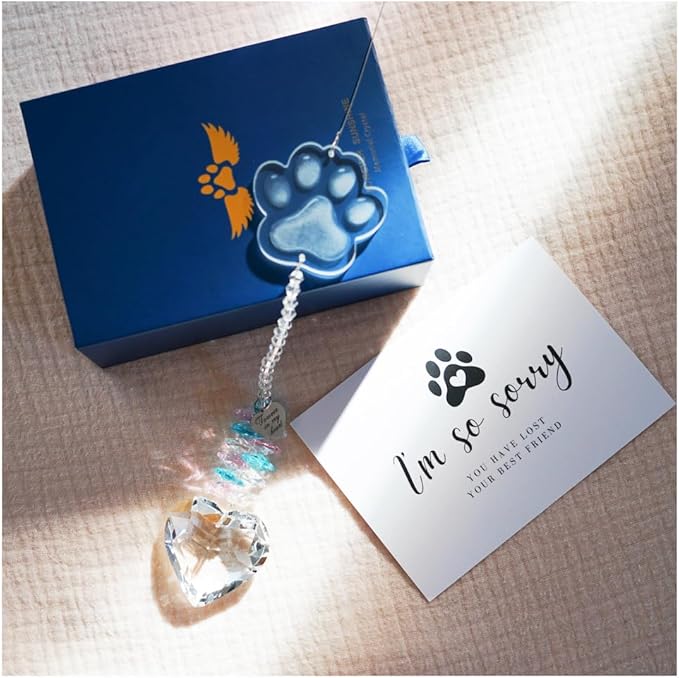 Pet Memorial Suncatcher, Dog Memorial Gifts, Pet Loss, Pet Sympathy, Thoughtful Dogs and Cats Remembrance, Bereavement Gifts