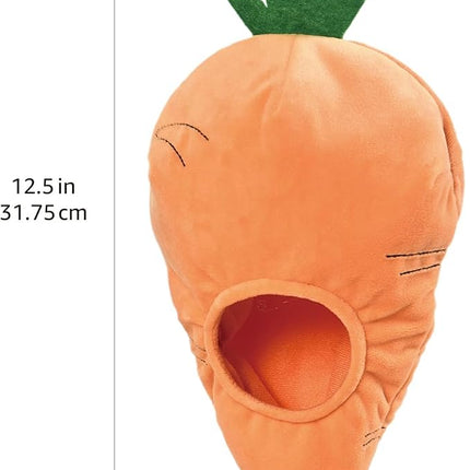 Amazon Basics Interactive Hide and Seek Squeaky Dog Plush Toy, Rabbit and Carrot, Orange and White, 5-Pack