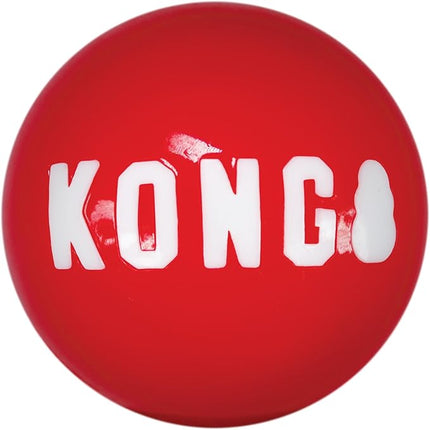 KONG - Signature Balls - 2 Pack Durable Ball for Chasing and Retrieving - for Large Dogs