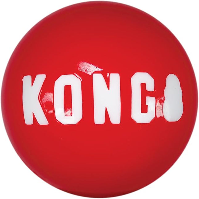 KONG - Signature Balls - 2 Pack Durable Ball for Chasing and Retrieving - for Large Dogs