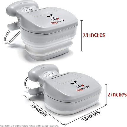 DogBuddy Pooper Scooper, Portable Dog Pooper Scooper, Poop Scooper for Small and Large Dogs, Pooper Scooper With Bag Attachment, Leash Clip and Dog Waste Bags Included (Medium, Mist)