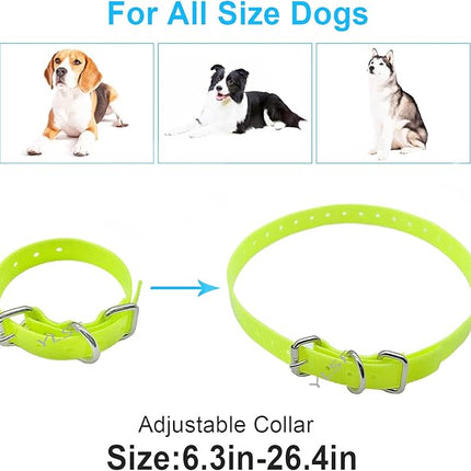 Dog Collar Strap for Most of Electronic Training Shock Collar Receivers-Adjustable Durable Waterproof Odorless 3/4 Inch Collar Replacement for Barking Fence-Pet TPU Collar Strap