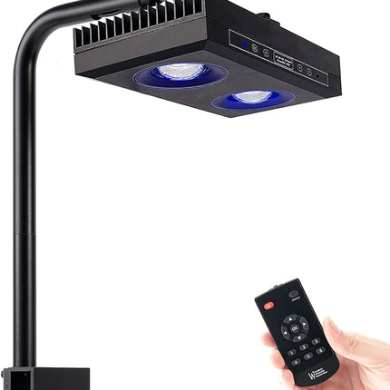 Aquarium Light - 95 Watt Sunrise Sunset Moonlight, Group Control Program Coral Reef Light Dimmable Full Spectrum for Marine Tanks,Saltwater Tank Light with Timer (Brackets)