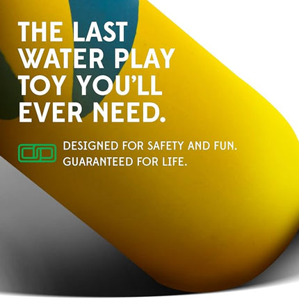 Goughnuts Medium Water Stick – Floating Dog Toys for Water Fetch, Interactive Heavy Duty Dog Pool Toy for Aggressive Chewers, Natural Reinforced Rubber Float, USA Made, 30-70 lbs Dogs