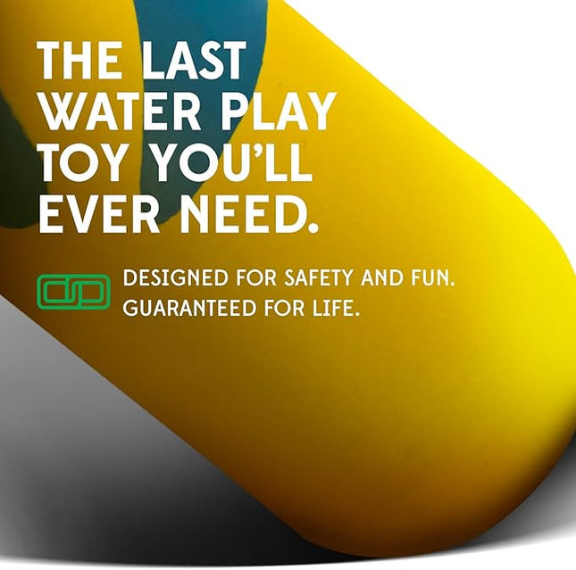 Goughnuts Medium Water Stick – Floating Dog Toys for Water Fetch, Interactive Heavy Duty Dog Pool Toy for Aggressive Chewers, Natural Reinforced Rubber Float, USA Made, 30-70 lbs Dogs