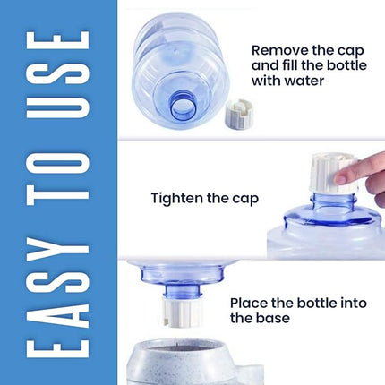 Automatic Pet Water Self-Dispenser - Zento Deals Premium Quality Self-Dispensing Gravity Drinking Pet Waterer, 3.7 Liters Capacity