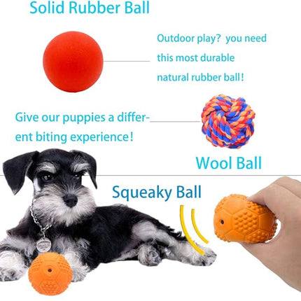 5 Different Functions Interactive Dog Toys for Puppies, Puppy Puzzle Toys for Small Dogs, Dog Balls for Small Dogs, Treat Dispensing Dog Toys, Squeaky Ball, Small Breed
