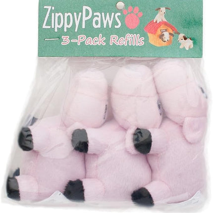 ZippyPaws Burrow Squeaky Pigs Plush Dog Toys, Medium, 3-Pack