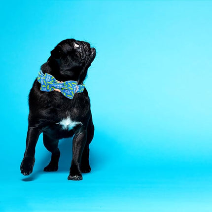 Elegant little tail Dog Collar, Dog Collar with Bow tie, Dill Pickles Print Pet Collars Pet Collar Boy Cute Bowtie Collar Dog for Medium Dogs
