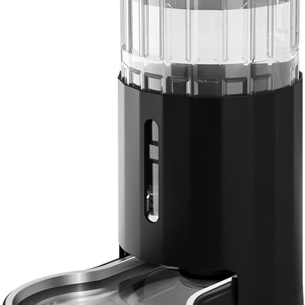 CZPET Dog Water Bowl Dispenser, 8L Automatic Dog and Cat Water Dispenser with Stainless Steel Bowl, Gravity Waterer, Large Capacity, and Quiet Drinking Area for Pets (8L,Black)