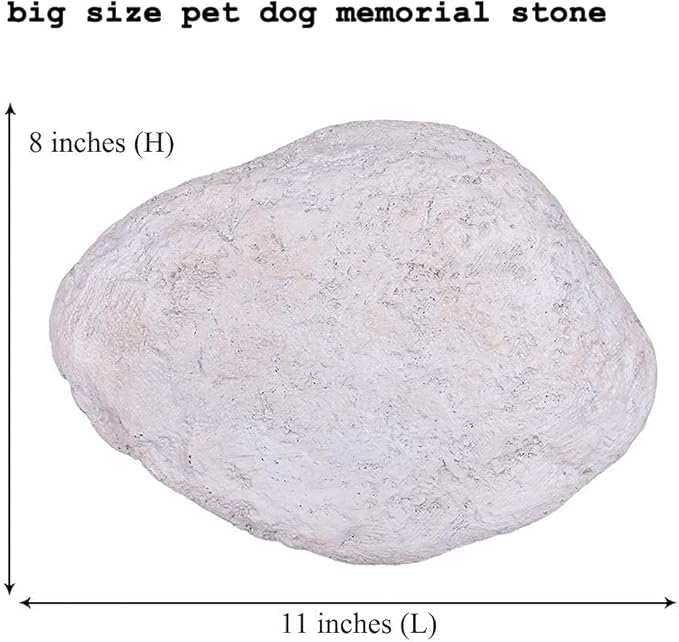 Personalized Dog Pet Memorial Stones Loss Stones - Engraved Name and Dates Pet Dog Garden Stones Grave Markers Headstones, Sympathy Pet Dog Memorial Gifts Loss Gifts Outdoor - 11"×8"