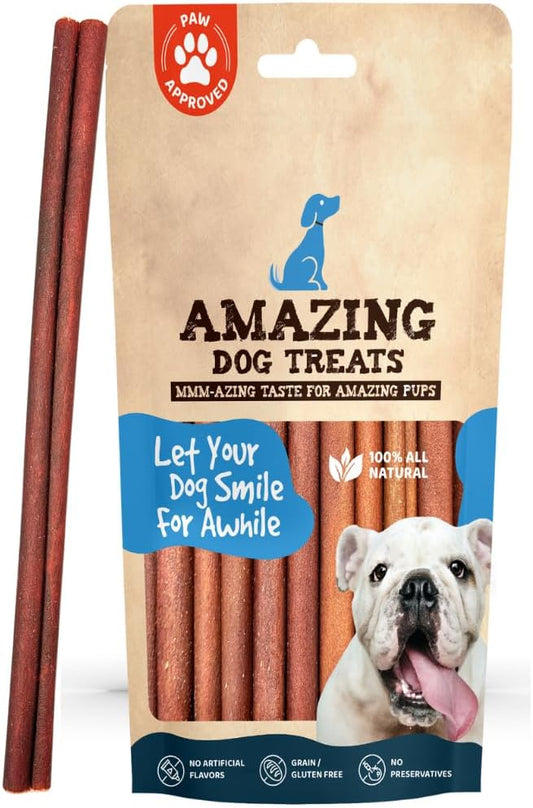 Amazing Dog Treats 12 Inch Collagen Stick - (20 Count)- Collagen Sticks for Dogs - No Hide Dog Bones