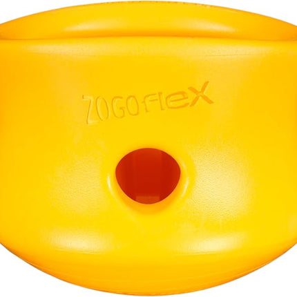 WEST PAW Toppl Durable Dog Treat Puzzle Toy for Small to Medium Dogs- Engaging Interactive Chew Toy for Mental Stimulation, Slow Feeding- Quarter Cup Capacity - Sunflower Yellow, Small