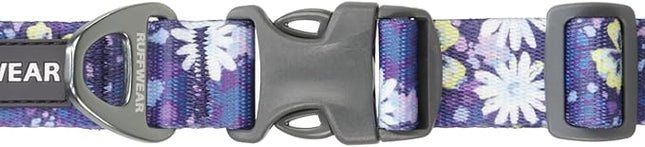 Ruffwear, Front Range Dog Collar, Adjustable Tubelok Webbing, Lightweight, Side Release Buckle, Aluminum V-Ring, Durable for Everyday Use, Wildflower, 20"-26"