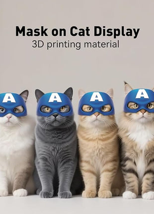 Cat Bat Mask Halloween Costumes Accessories for Cats, Cat Bat Cosplay Apparel (Medium, Blue Captain)