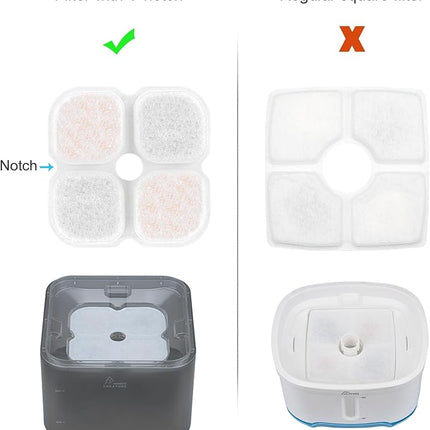 Crystal Cat Water Fountain Stainless Steel with 4 Filters and 4 Sponges, 101oz/3L Pet Fountain with LED Light for Cats and Dogs (Grey)