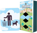 Dispense-Art™ Collection Dog Park Walk - Custom UV-Printed Design on Rust-Proof Aluminum Starter Dog Waste Station/roll Bag System - Includes 400 Waste Bags & 10x12 Sign