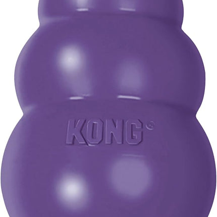 KONG Senior - Dog Toy with Gentle, Natural Rubber - Durable Dog Toy for Older Dogs - Use Treats with Stuffable Chew Toy - Treat Toy for Chewing & Fetching - for Large Dogs