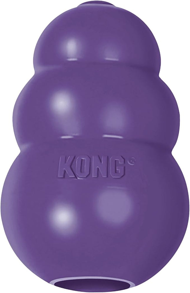 KONG Senior - Dog Toy with Gentle, Natural Rubber - Durable Dog Toy for Older Dogs - Use Treats with Stuffable Chew Toy - Treat Toy for Chewing & Fetching - for Large Dogs