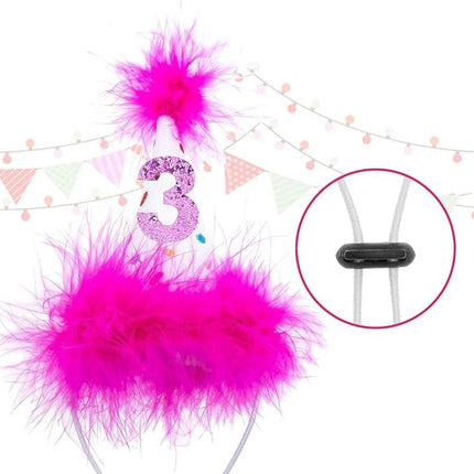 BINGPET Dog Birthday Bandana Scarf and Reusable Hat with 0-8 Figures,Cute Puppy Dog Birthday Outfit Party Supplies Gift for Small Medium Large Dogs Girl