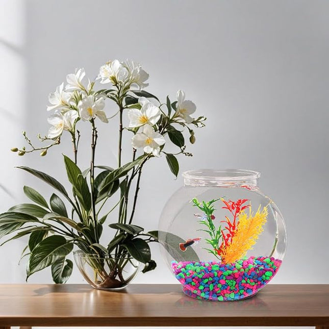 Koller Products 1-Gallon Fish Bowl, Impact-Resistant Plastic