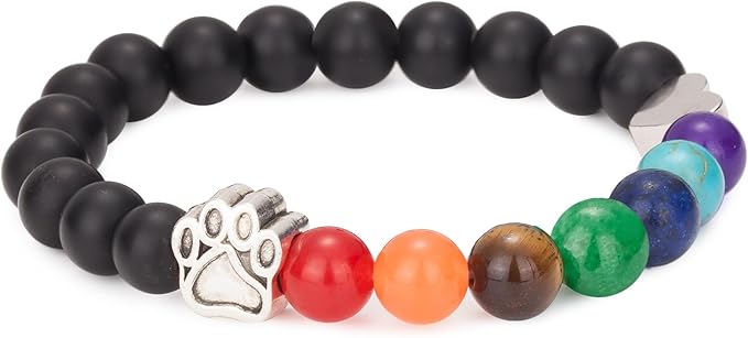 Pet Memorial Bracelet - Rainbow Bridge Memorial for Women & Men, Sympathy Gift for Loss of Dog or Cat