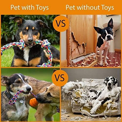 Puppy Toys, Box of 13 Puppy Dog Rope Chew Toys Designed for Playtime, Made for Chewing, Teething, and Calming Anxiety in New Puppies and Small Dogs, Bundle Includes a BONUS Storage Bag
