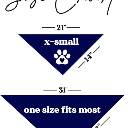 Big Brother Heart Paw Dog Bandana | 100% Cotton Adjustable Triangle | Pregnancy Announcement Photoshoot Prop | New Baby | Made in USA | Matching Family | Navy X-Small (87)